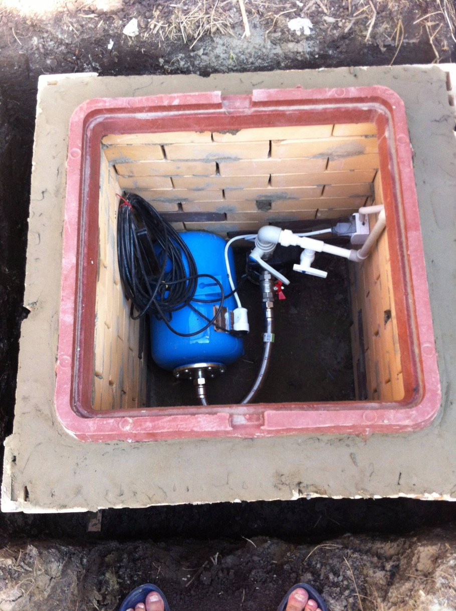 Обустройство приямка для скважины