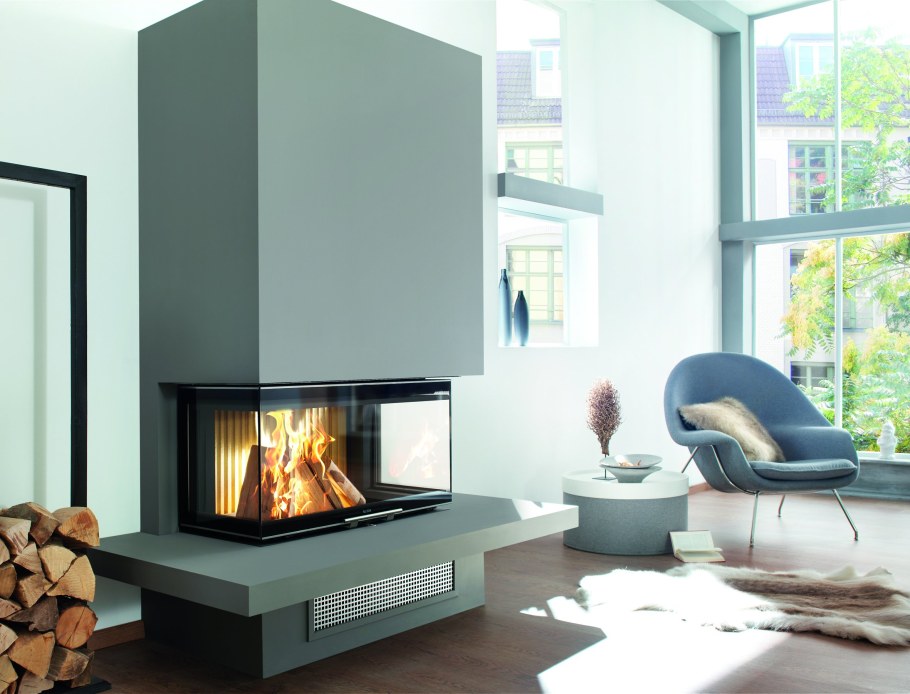 Камин дровяной Модерн