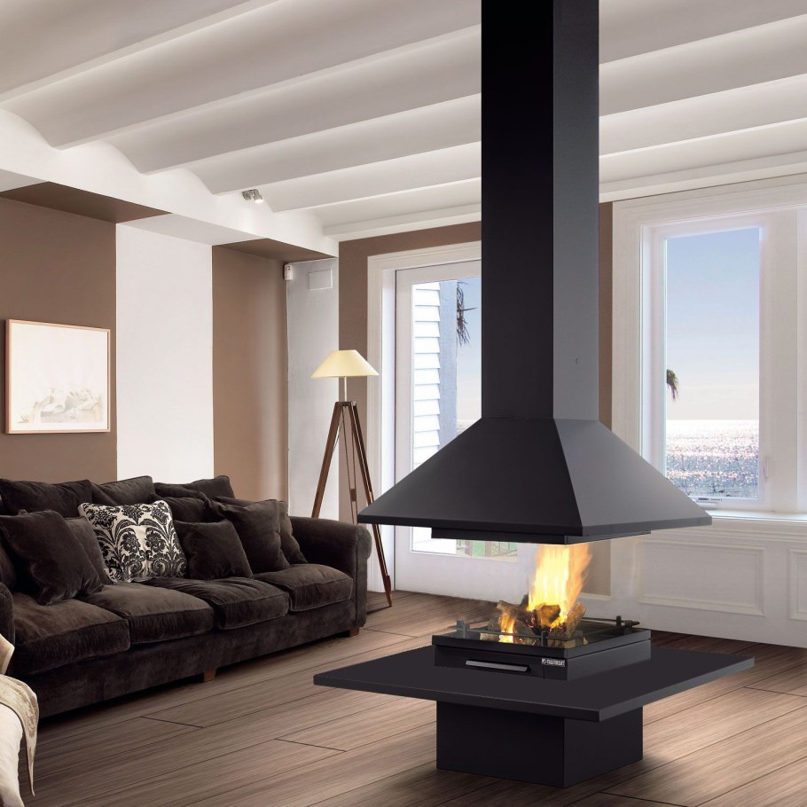 Печь-камин Traforart Vulcano Central