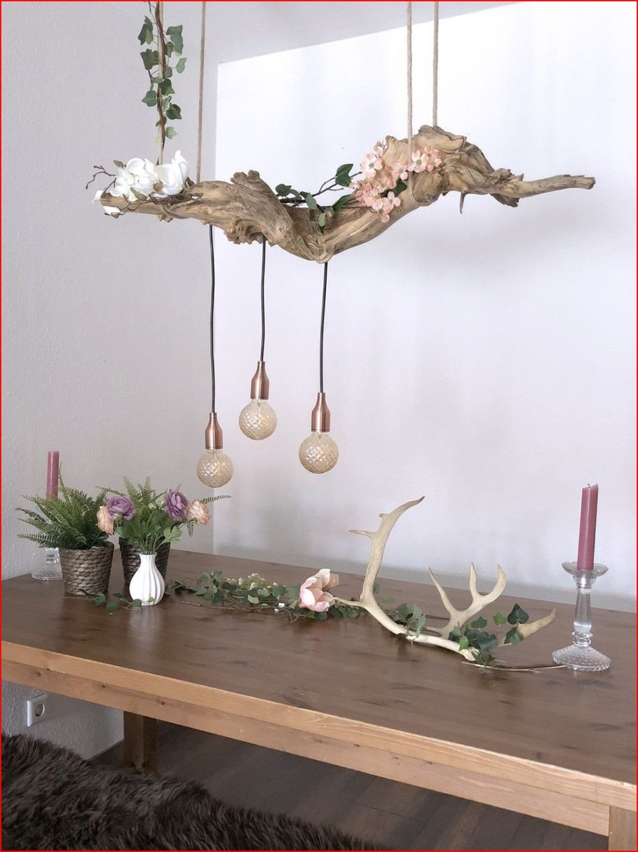 Светильник из коряги дерева