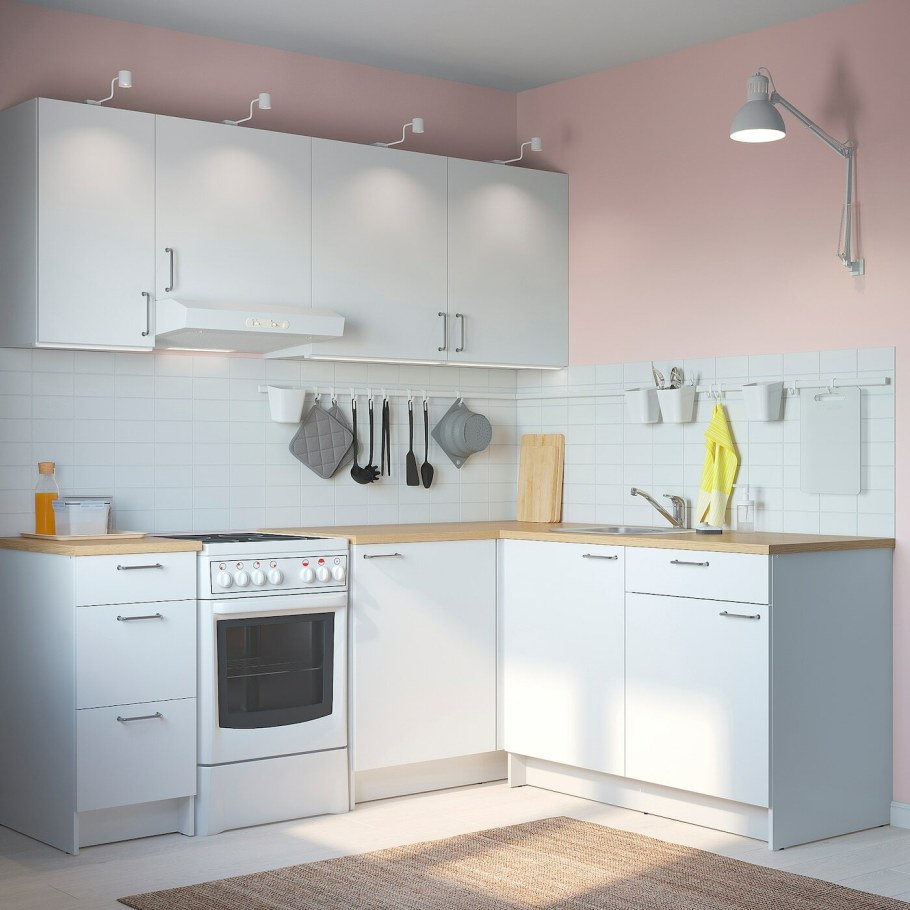 Кухня икеа КНОКСХУЛЬТ белая