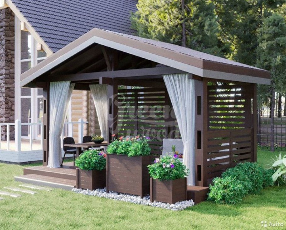 Гринвуд беседка односкатная