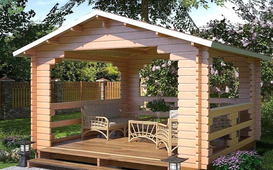 Беседка 3х5 кирпичная