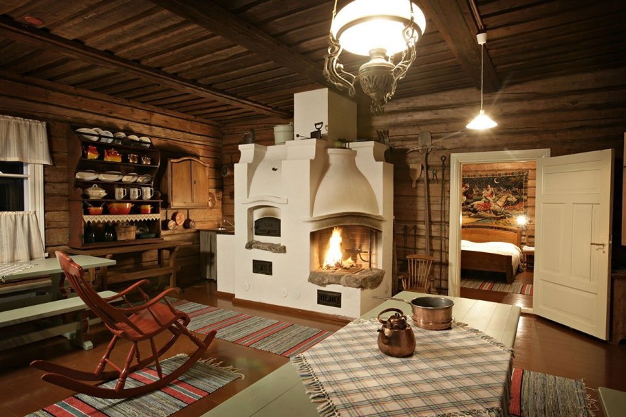 Интерьер в стиле избы