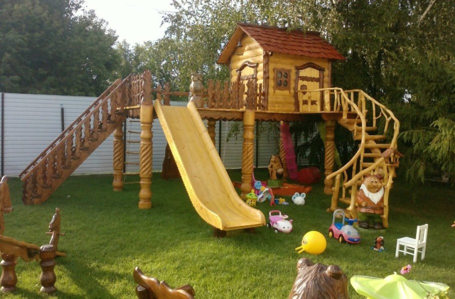 Детские площадки из дерева