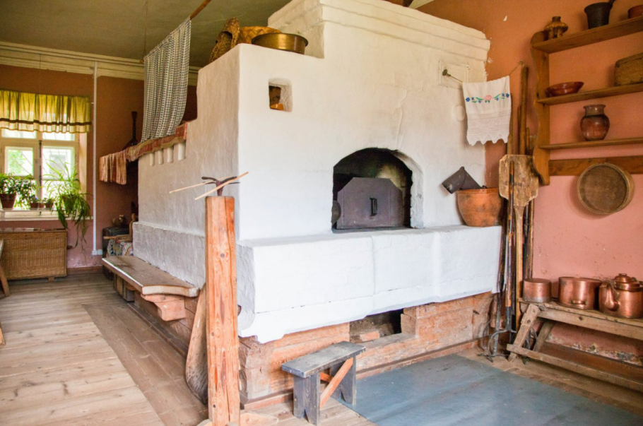 Старинные печи с лежанкой