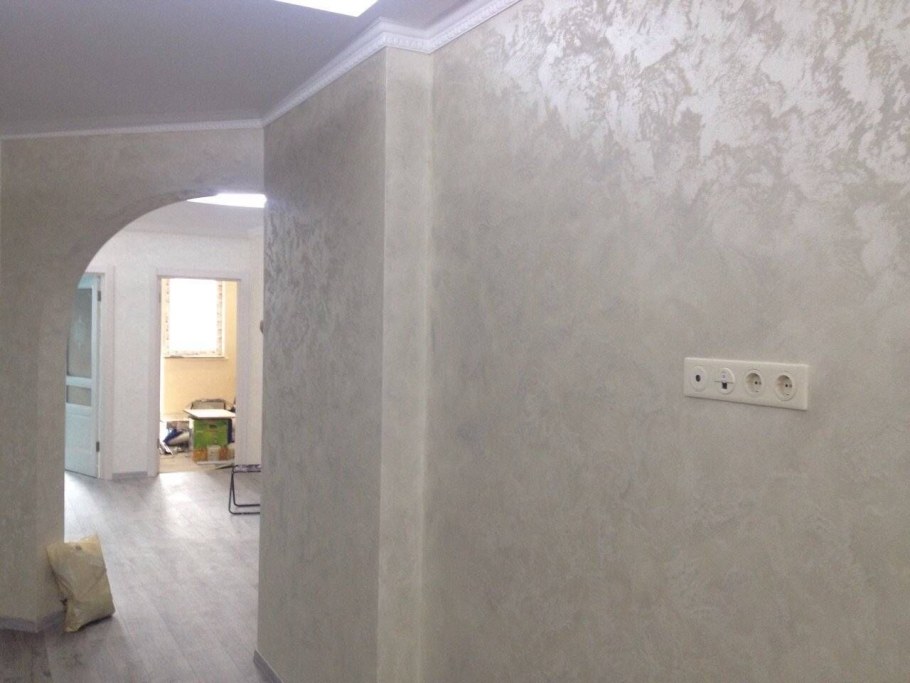 Венецианская штукатурка коридор мрамор