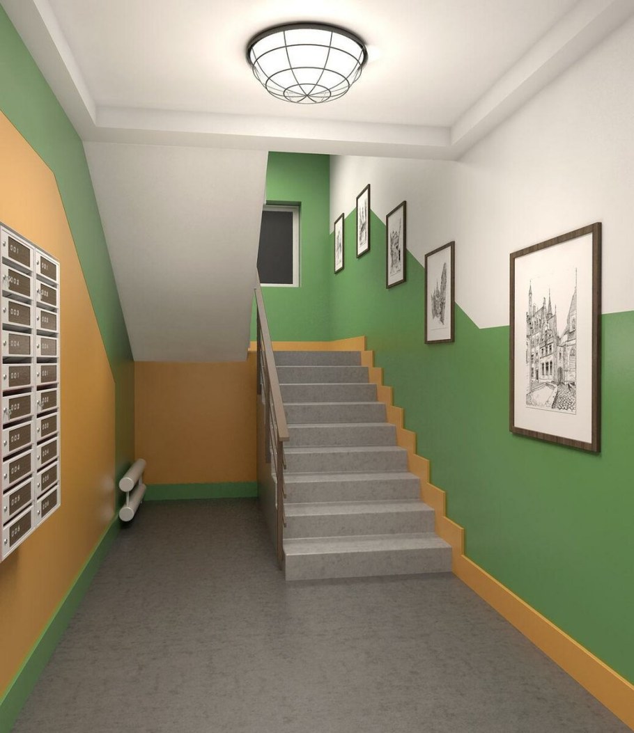 Покраска подъезда