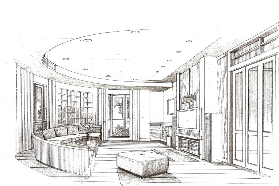 Скетч интерьера