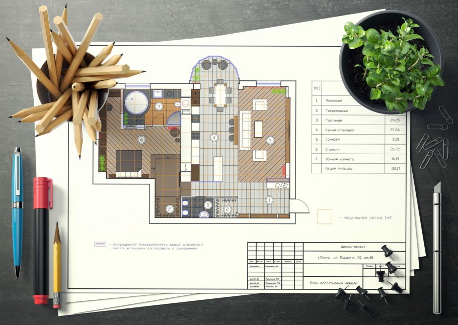 Проекты дизайнеров интерьера