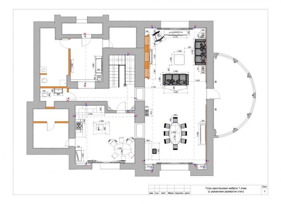 Чертежи дизайнера интерьера