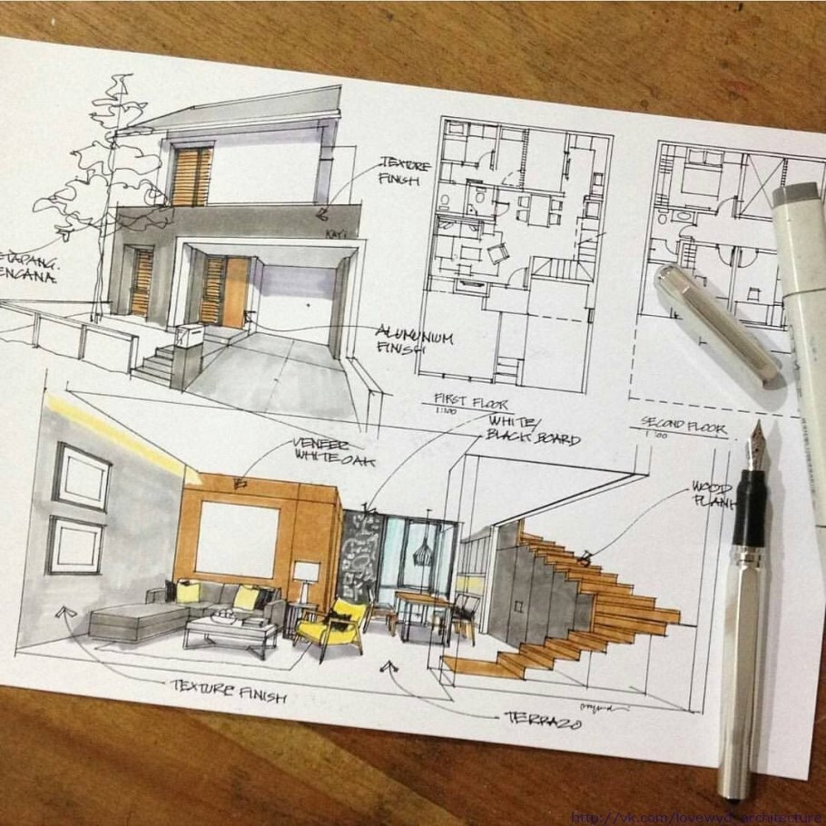 Современная архитектура чертежи