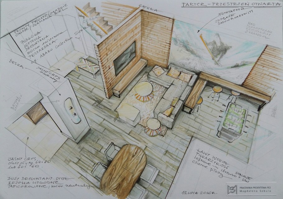 Скетч интерьера