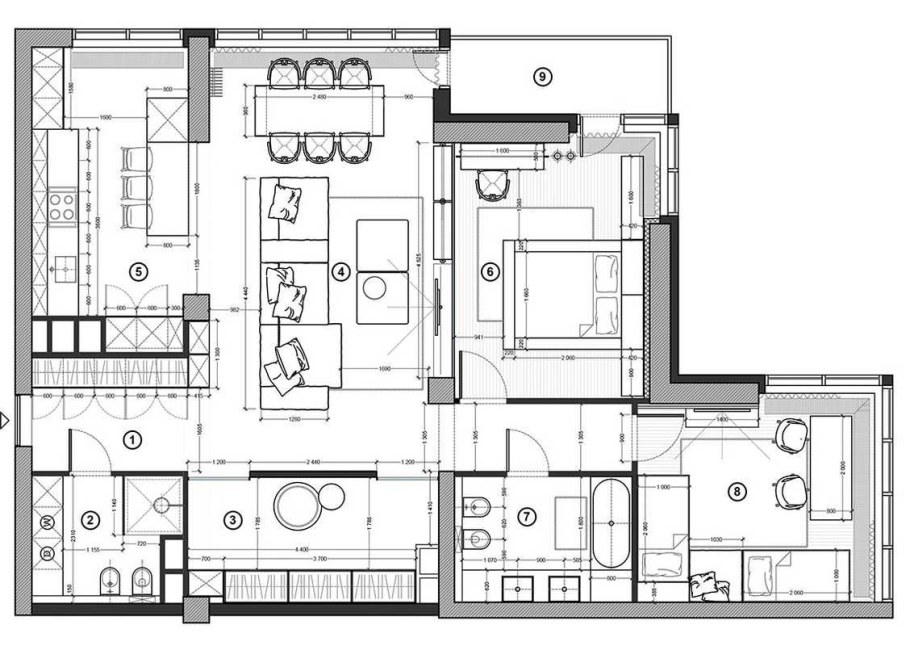 Проект квартиры чертежи