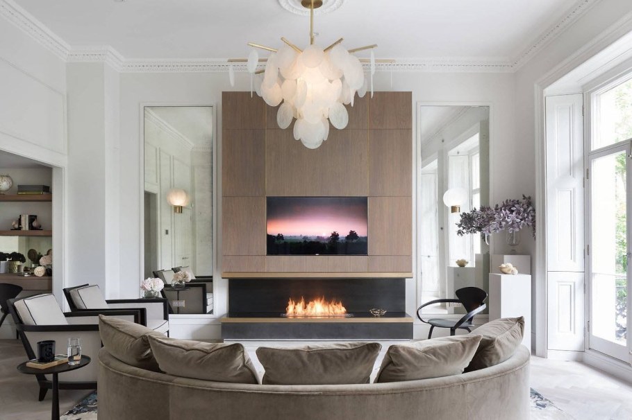 Гостиные с камином