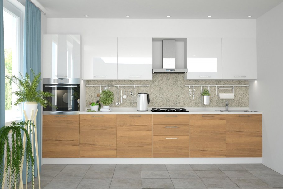 Кухня Амика хофф дуб Галифакс