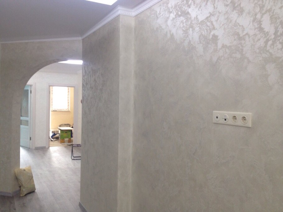 Жидкий шелк ВГТ штукатурка беж