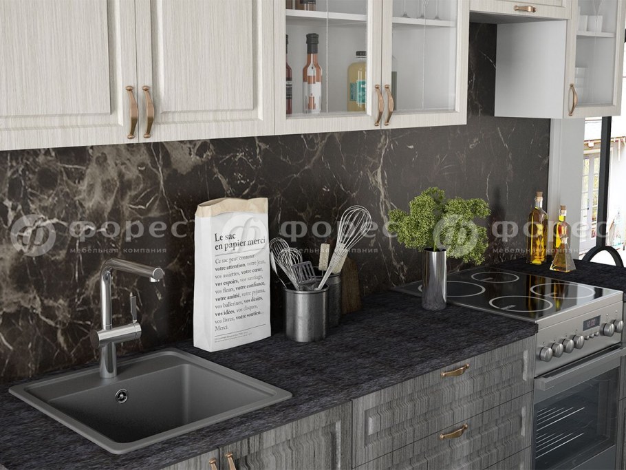 Модульная кухня Квадро лофт