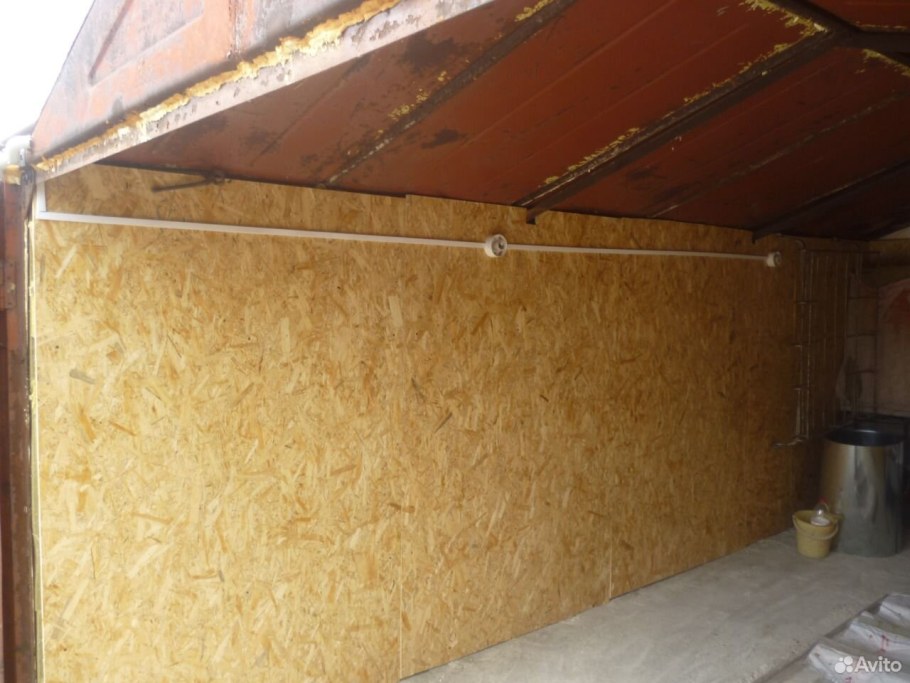 Металлический гараж обшитый ОСБ