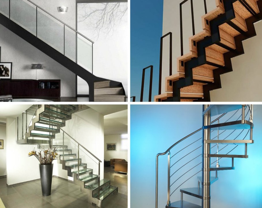 Лестница металлическая на второй этаж