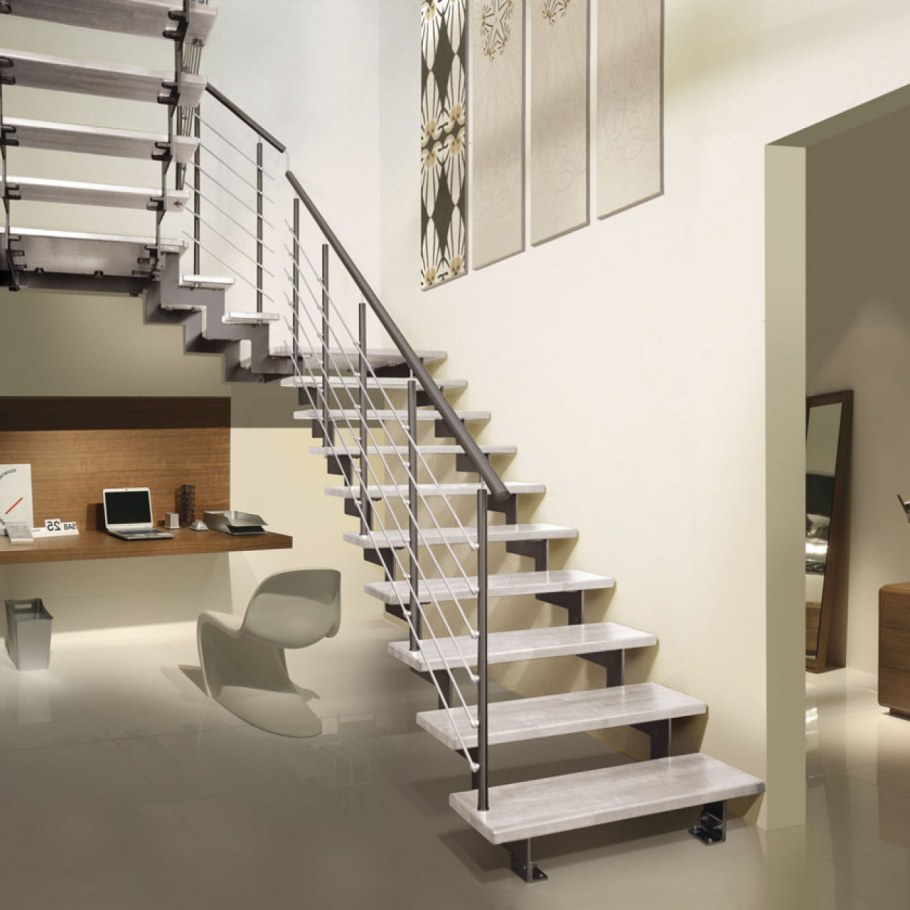 Лестница трехмаршевая п образная