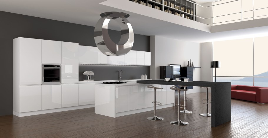 Стиль хайтек в интерьере кухни