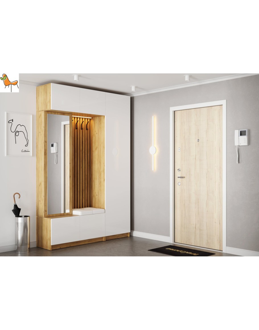 Прихожая Бостон дуб крафт золотой