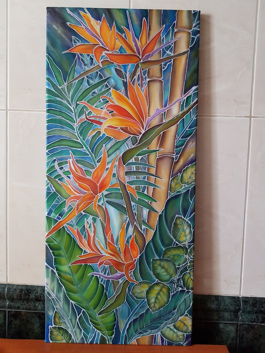 Панно батик в интерьере