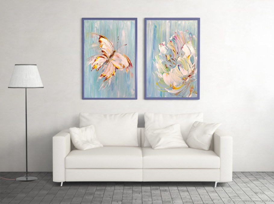 Диптих пионы