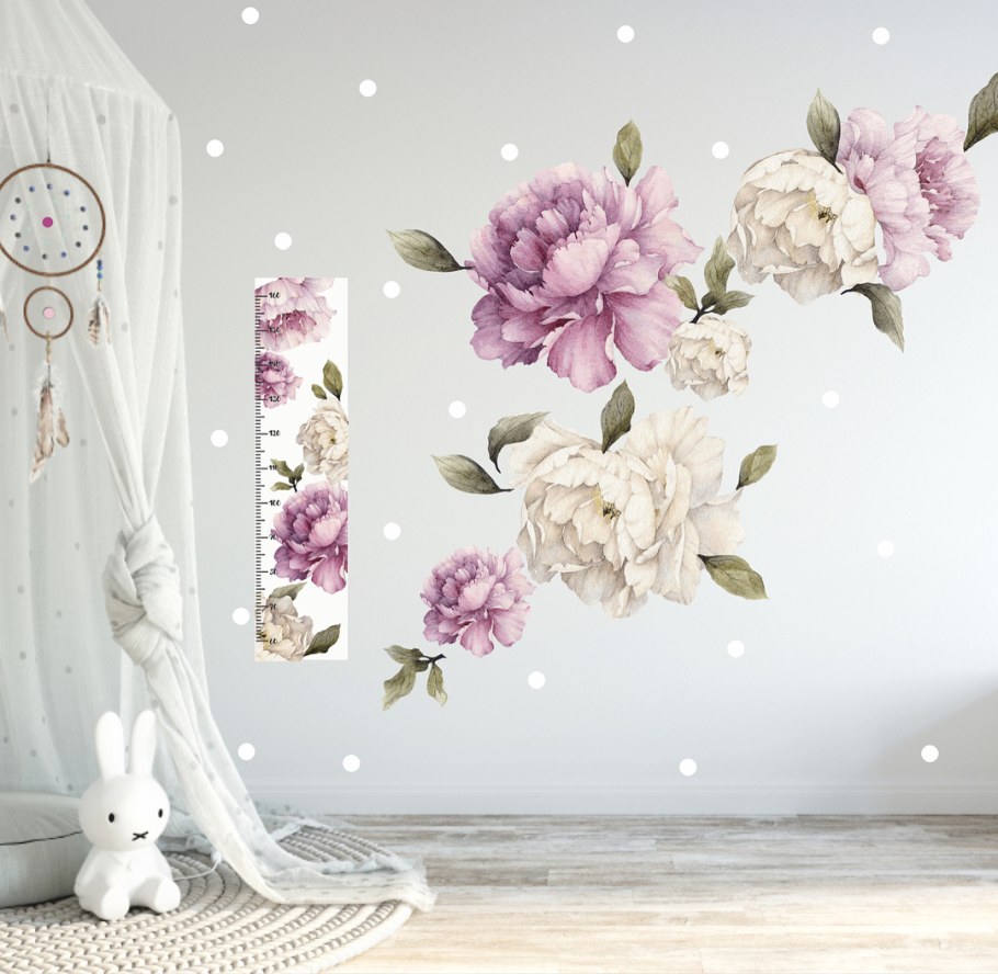 Аффреско пионы