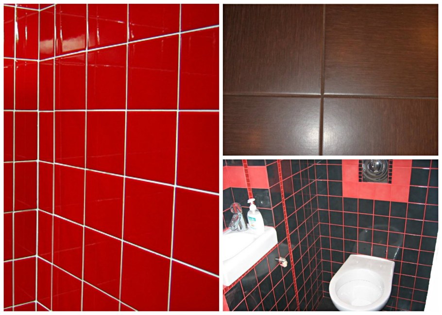 Красная затирка для плитки