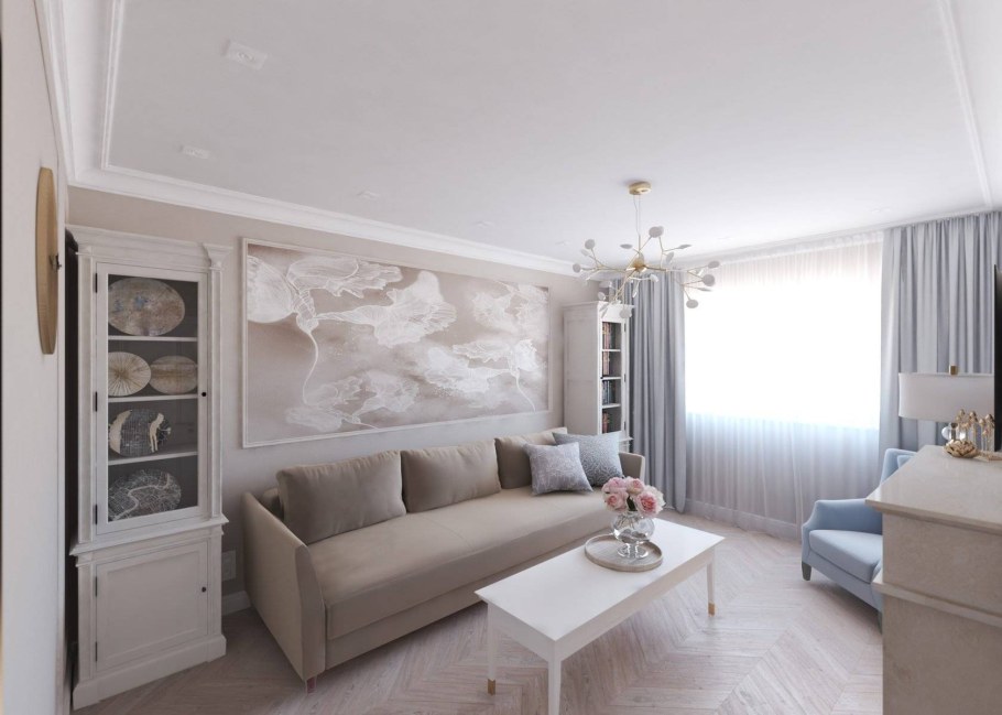 Гостиная Неоклассика 17 кв м