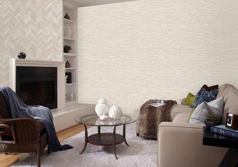 Виниловые обои в интерьере