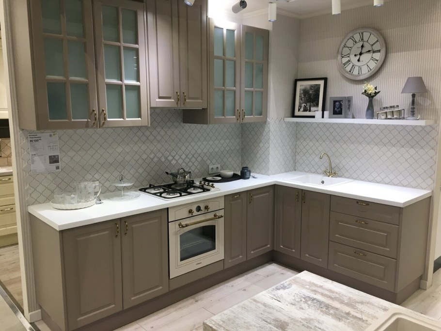 Кухня Леда серая Леруа Мерлен