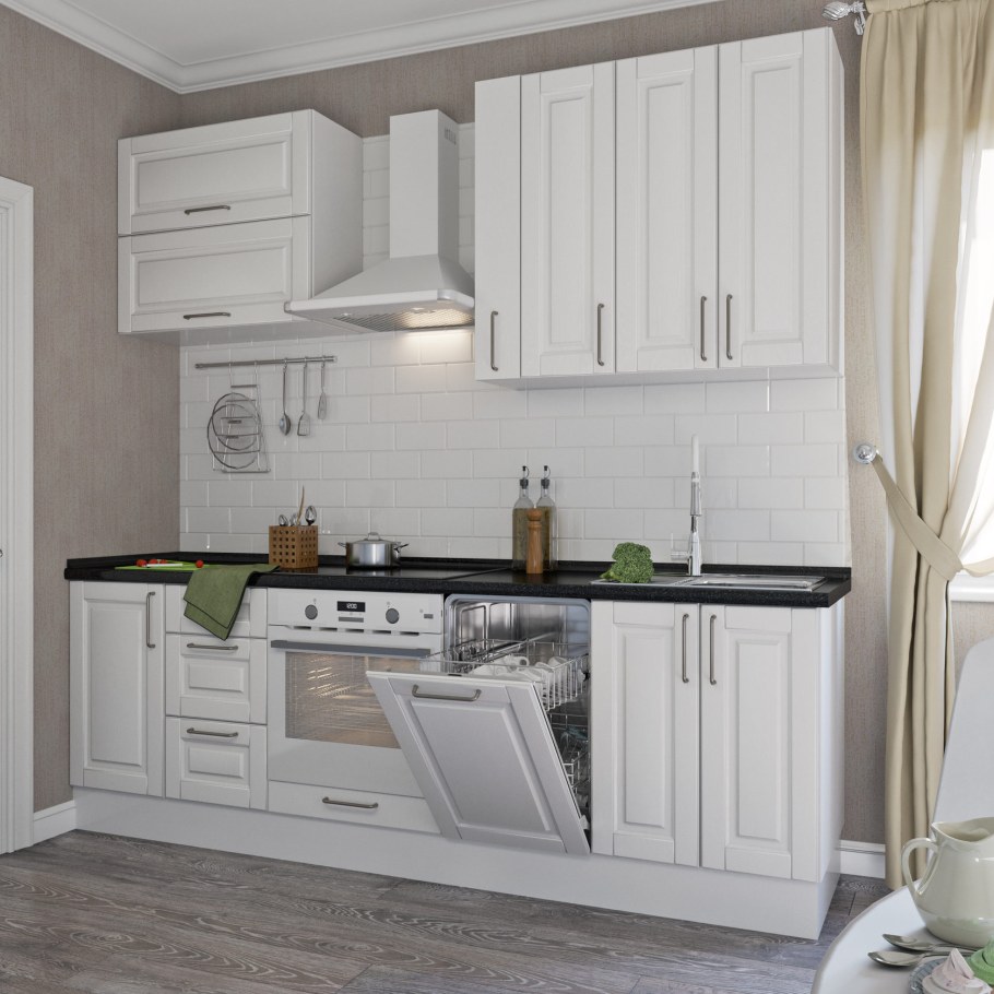 Кухня Леда белая Леруа Мерлен