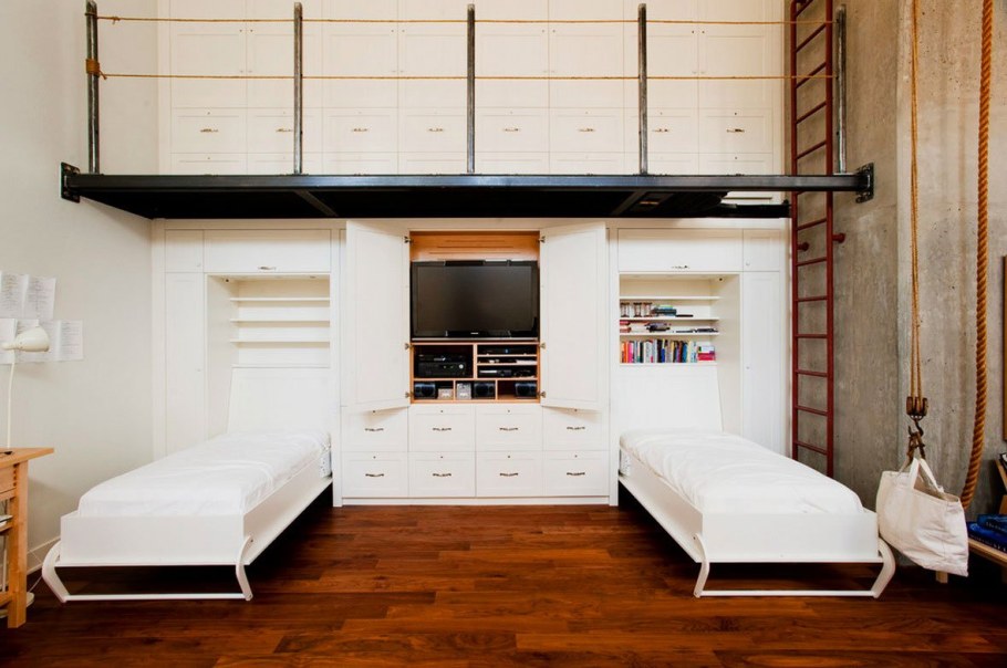 Спальня с откидной кроватью