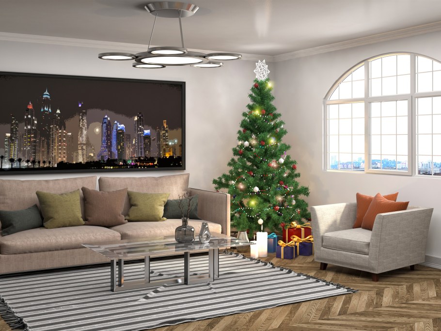 Гостиная новый год