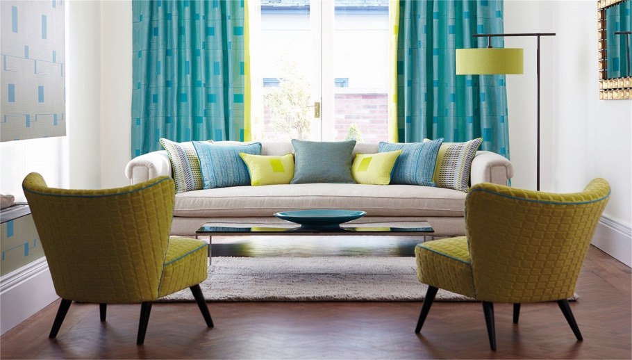 Текстиль в интерьере гостиной