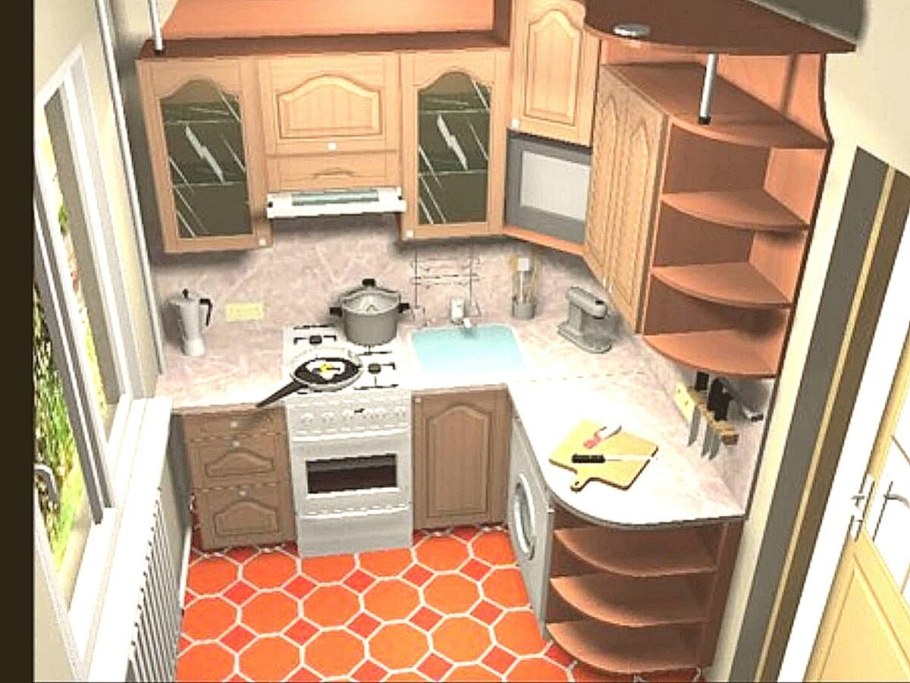 Планировка малогабаритной кухни 5 кв