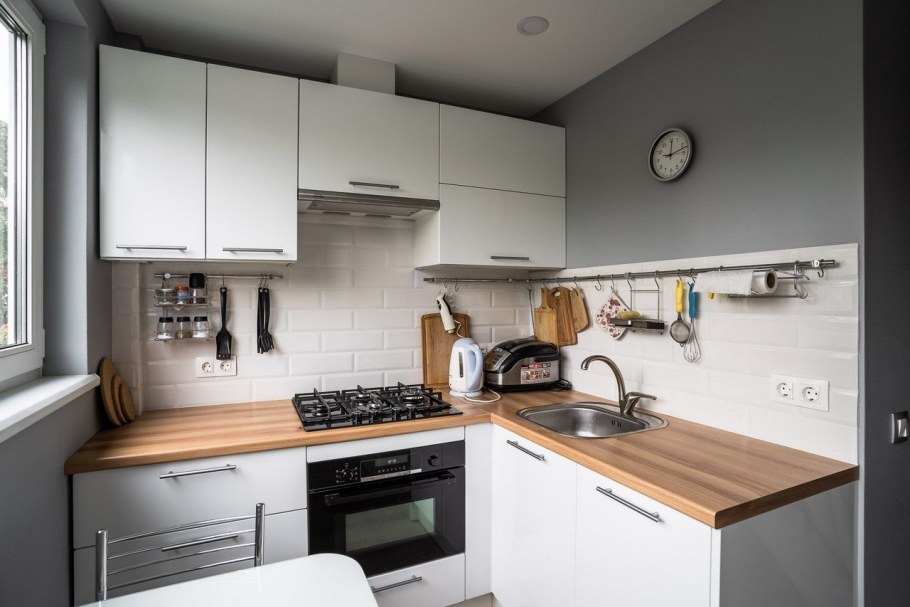 Кухня в стиле Сканди 6 кв м