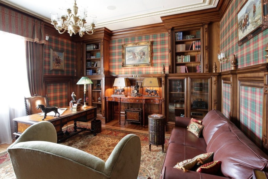 Кабинет в староанглийском стиле