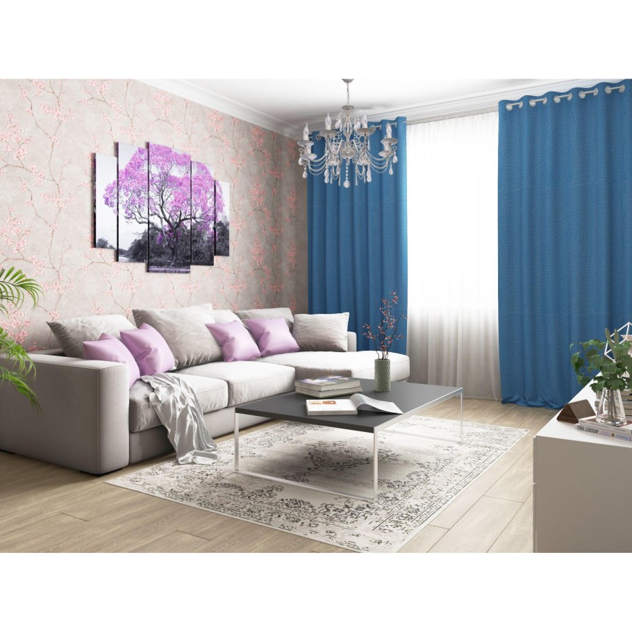 Обои в гостиную комбинированные