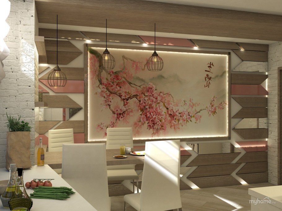 Японский стиль в интерьере Сакура