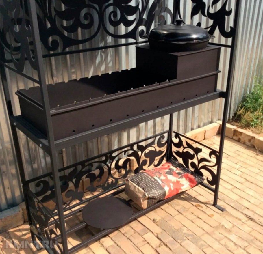 Мангал лофт "компакт-2" с печью под казан