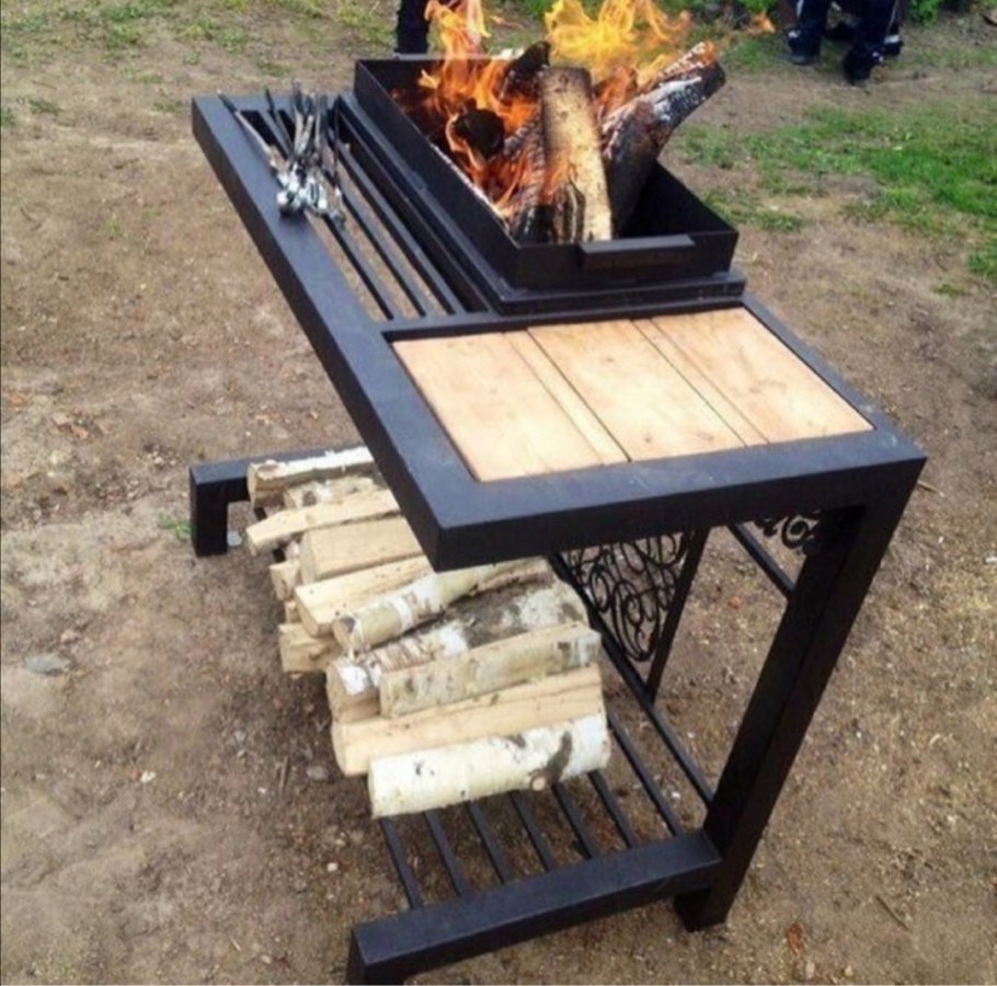 Мангал со столом