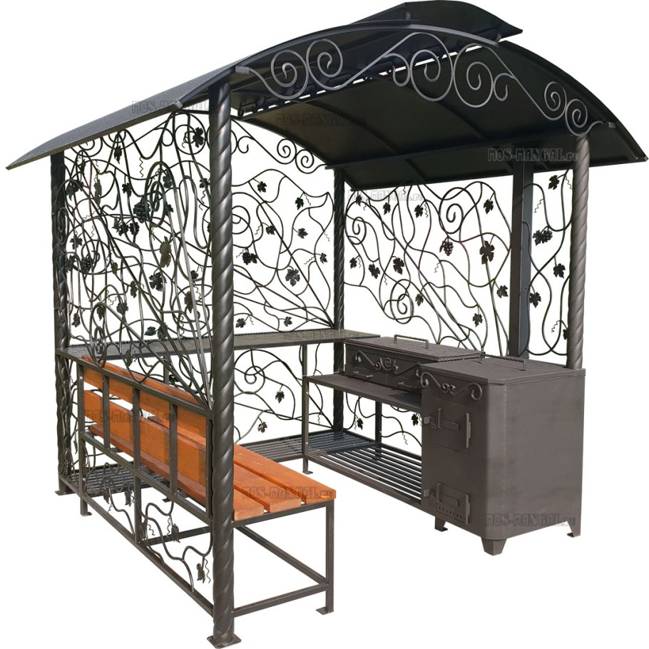 Мангал дачный с беседкой мм-27