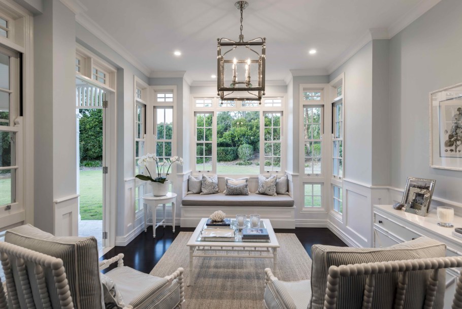 Американский интерьер гостиной