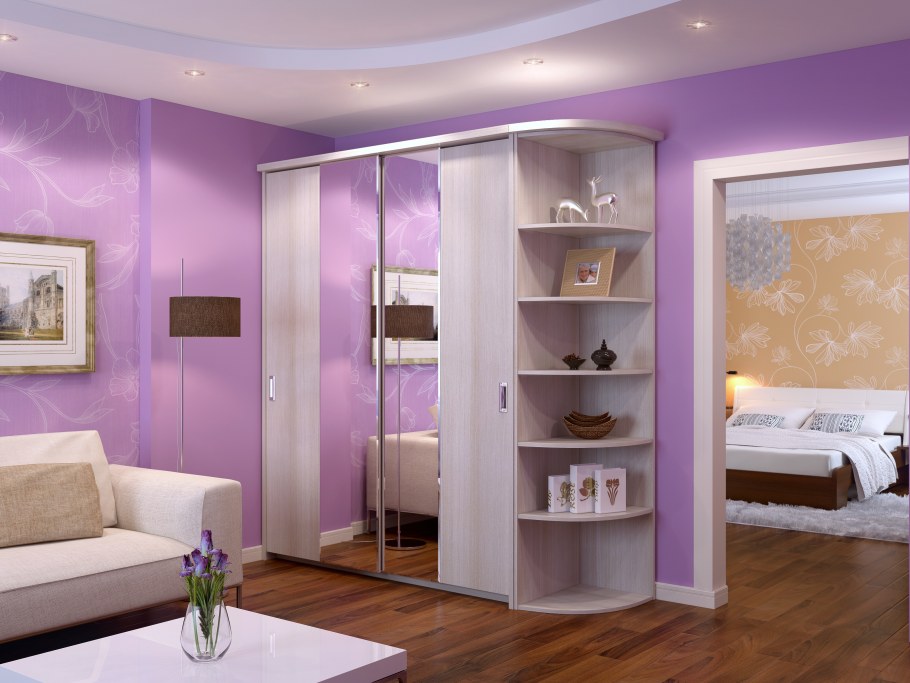 Угловой шкаф в спальню