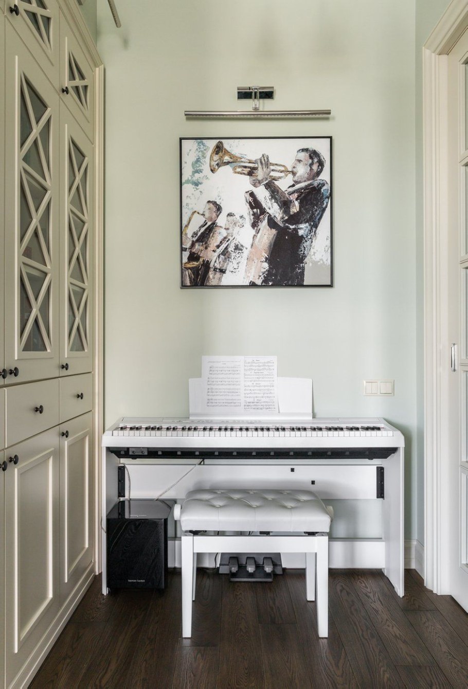 Цифровое пианино в интерьере