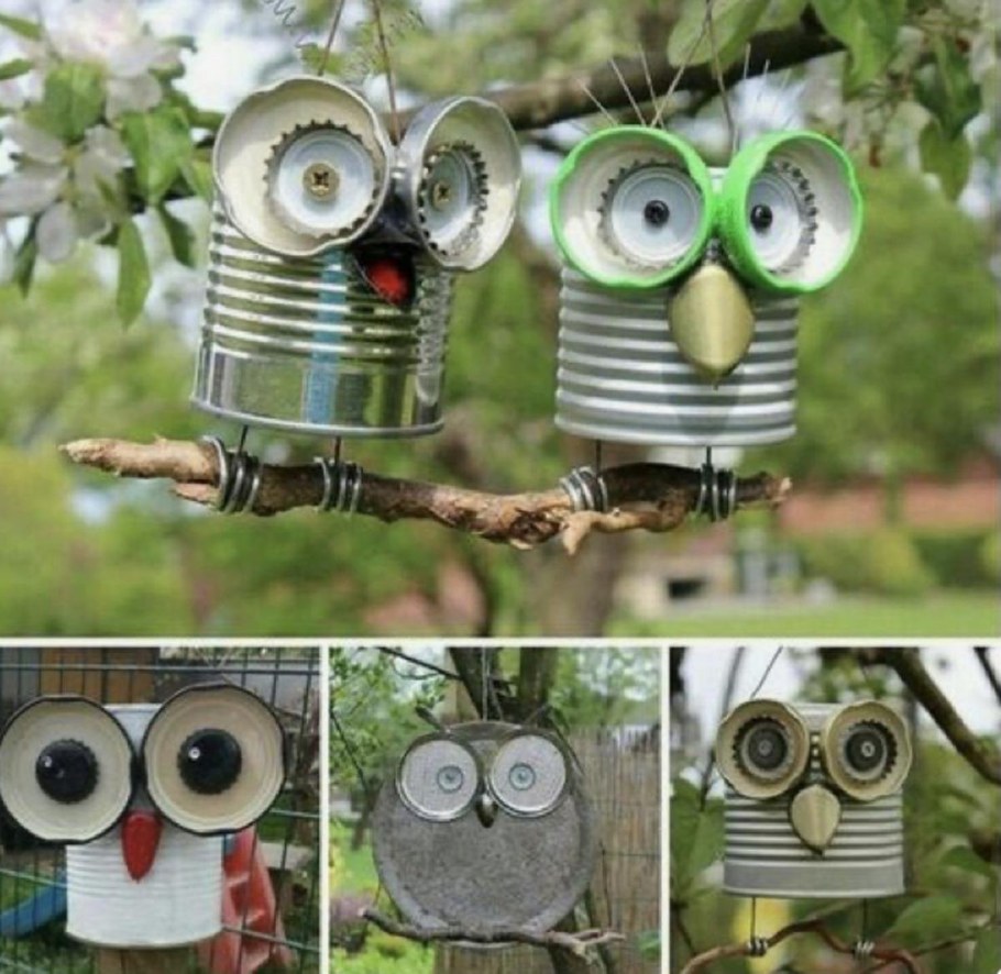 Сова из подручных материалов